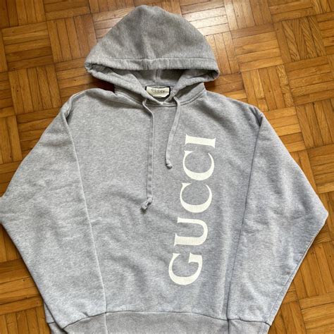 felpa gucci cappucvio|Gucci Felpa Con Cappuccio GG Hoodie Nera Taglia S Originale!.